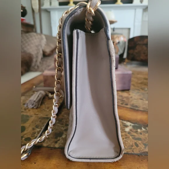 Tory Burch Cream Quilted Bag - Picture 3 of 10